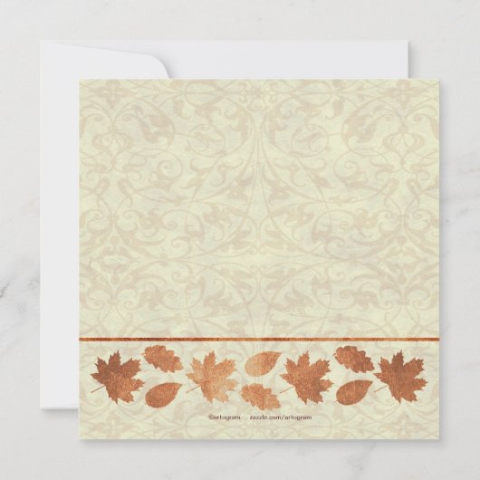 Erntedank-Abendessen Einladung (Rückseite)