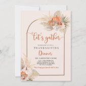 Erntedank Abendessen Einladung (Vorderseite)