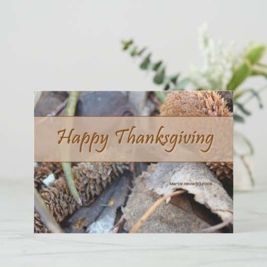 Erntedank Abendessen Einladung (Stehend Vorderseite)