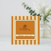 Erntedank Abendessen Einladung (Stehend Vorderseite)