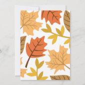 Erntedank Abendessen Einladung, Fest Einladung (Rückseite)