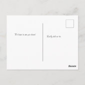 Erntedank Abendessen Einladung Postkarte (Rückseite)