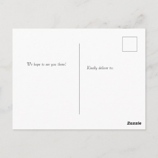 Erntedank Abendessen Einladung Postkarte (Rückseite)