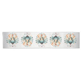 Erntedank Abendessen Farbenfroh Türkei Goldene Ste Kurzer Tischläufer (Horizontal)