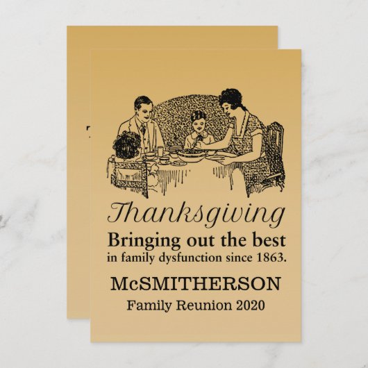 Erntedank Abendessen Funny Wiedersehen Lugano Einl Einladung (Vorne/Hinten)