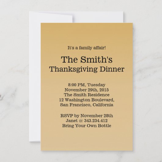 Erntedank Abendessen Funny Wiedersehen Lugano Einl Einladung (Rückseite)