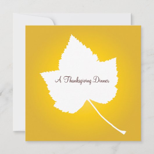 Erntedank Abendessen Herbst Einladung (Vorderseite)