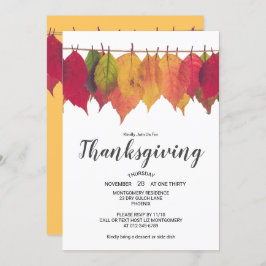 Erntedank Abendessen Herbst lässt Vintage Lichter Einladung