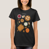 Erntedank Abendessen Herbst T-Shirt (Vorderseite)