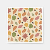 Erntedank Abendessen Herbstgänge mit Acorn Serviette (Vorderseite)