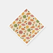 Erntedank Abendessen Herbstgänge mit Acorn Serviette (Ecke)