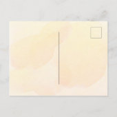 Erntedank Abendessen Party Orangenblumen Einladungspostkarte (Rückseite)