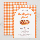 Erntedank Abendessen Rustikale Einladung (Vorne/Hinten)