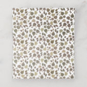 Erntedank Abendessen Rustikale Farbe Herbst Platzkarte (Innenseite Aufgefaltet)