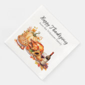 Erntedank-Abendessen Serviette (Ecke)