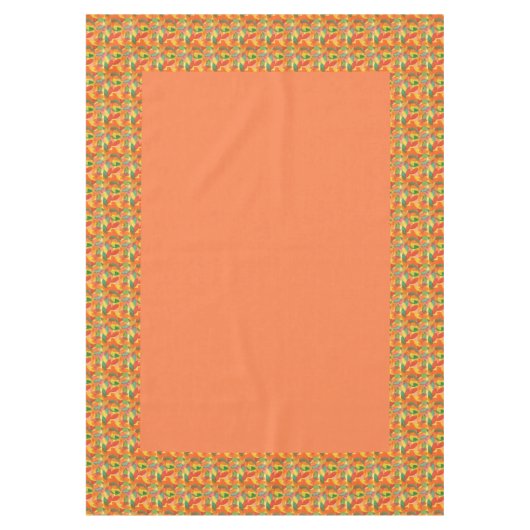 Erntedank abstrakter Blätter Tischdecke (Vorderseite)