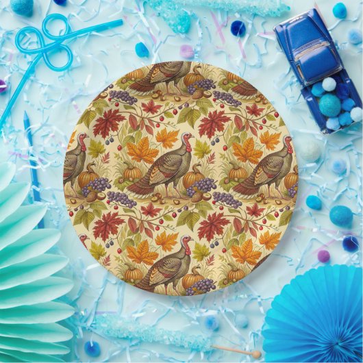 Erntedank Abundance Pappteller (Party)