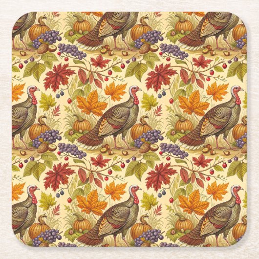 Erntedank Abundance Rechteckiger Pappuntersetzer (Vorderseite)