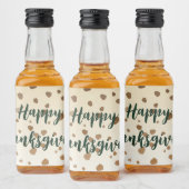 Erntedank Acorns Alkoholflaschenetikett (Flaschen)