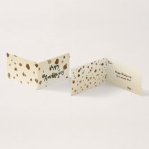 Erntedank-Acorns-Faltkarte