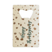 Erntedank Acorns Geldbeutel Flaschenöffner (Vorderseite)