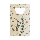 Erntedank Acorns Geldbeutel Flaschenöffner (Rückseite)