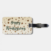 Erntedank Acorns Gepäckanhänger (Rückseite horizontal)