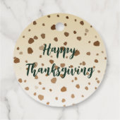 Erntedank Acorns Geschenkanhänger (Rückseite)