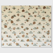 Erntedank Acorns Geschenkpapier (Flach)