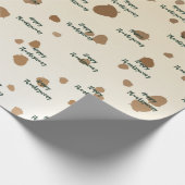 Erntedank Acorns Geschenkpapier (Ecke)