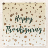 Erntedank Acorns Glasuntersetzer (Vorderseite)