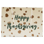 Erntedank Acorns Große Geschenktüte (Rückseite)