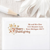 Erntedank Address Labels/Happy Thanksgiving (Insitu)