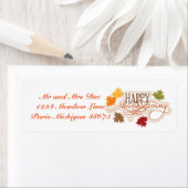 Erntedank Address Labels/Happy Thanksgiving (Insitu)