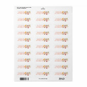 Erntedank Address Labels/Happy Thanksgiving (Vorne)
