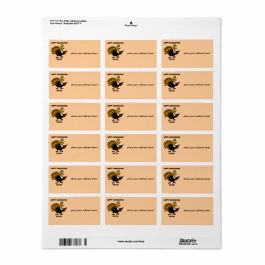 Erntedank Adressaufkleber (Vorne)