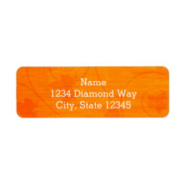 Erntedank-Adressmarken für Herbst-Herbstlaub