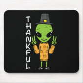 Erntedank Alien Dankend Funny Fall Space Männer B Mousepad (Vorne)