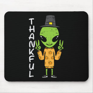 Erntedank Alien Dankend Funny Fall Space Männer B Mousepad