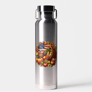 Erntedank/Amerikaner/Türkei/Fall Trinkflasche