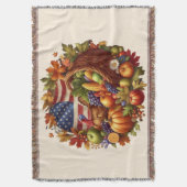 Erntedank/Amerikanisch/Herbst/Herbst Decke (Vorderseite Vertikal)