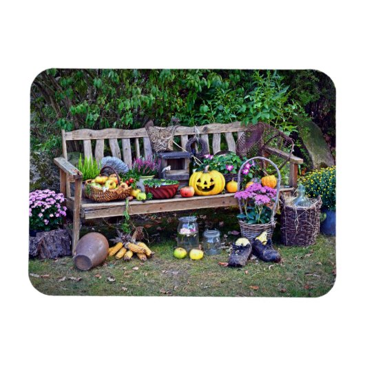 Erntedank an der Parkbank Magnet (Horizontal)