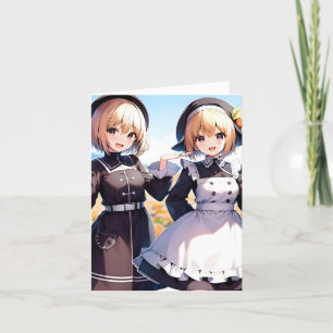 Erntedank Anime E - AI Feiertagskarte