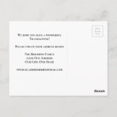 Erntedank - Ankündigung über neue Zuhause-Adresse Postkarte (Rückseite)