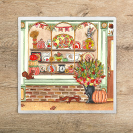 Erntedank Antiquitätengeschäft Serviette