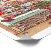 Erntedank Antiquitätenladen Poster (Ecke)