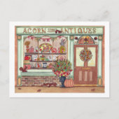 Erntedank Antiquitätenladen Postkarte (Vorderseite)