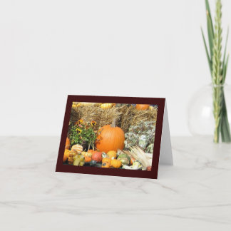 Erntedank-Anzeige Feiertagskarte