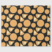 Erntedank Apple Pie Dessert Gemustertes Essen Geschenkpapier (Flach)