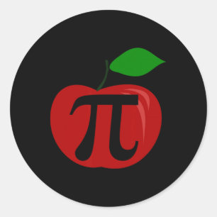 Erntedank Apple Pie Lover Funny Pi Day Math Tee Runder Aufkleber